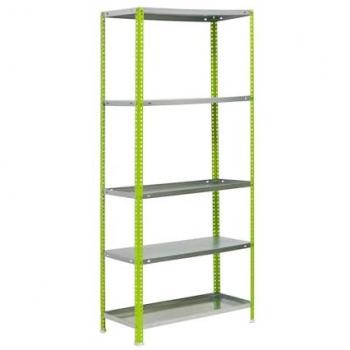 Jardinera Vertical Exterior SimonRack, 1800x900x500 mm, 5 Estantes, Soporta 100 kg por Estante, Verde/Galva