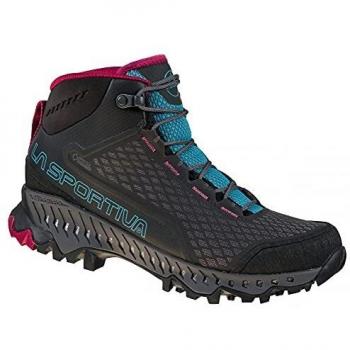 La Sportiva Botas de Senderismo Stream GORE-TEX SURROUND® para mujer - color negro y azul, talla 37.5