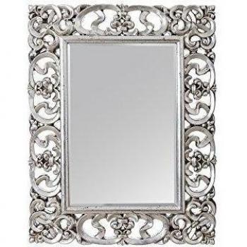 Especial Deco Vertical Hogar Espejo Plata Envejecida Pu Clásico 67 X 3,50 X 87 Cm PLATA ENVEJECIDA
