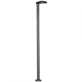 Farola LED 866 de aluminio antracita, altura 300 cm