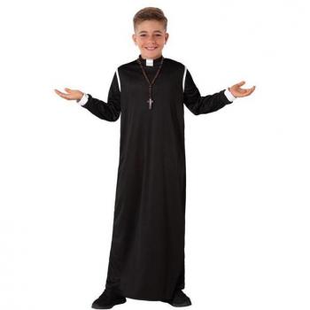 Disfraz de Cura para Niño Negro Talla 3-4 Años 66087