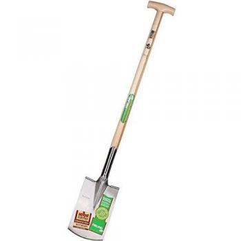 Pala de Jardín Freund Victoria 69102 - Vanga de Acero Inoxidable, Mango de Madera, Tamaño 20 x 18 x 114 cm