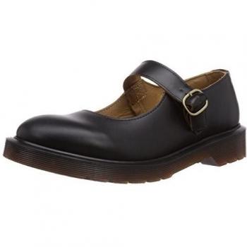 Dr. Martens SATIVA Vintage Smooth BLACK - Mary Jane de cuero mujer, color negro, talla 38