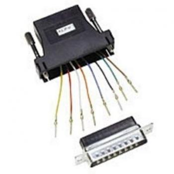 LINDY RJ-45/25-Pin D Adapter Negro - Adaptador para Cable