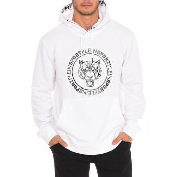 Plein Sport Fipsc606 Men's Hoodie - White - Size Large