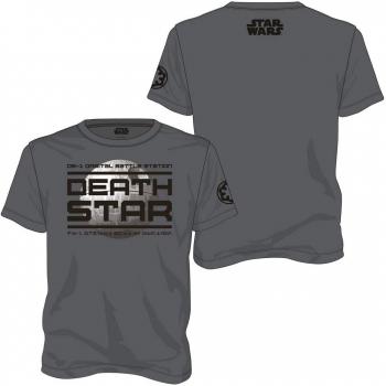 Star Wars Rogue One Death Star, Camiseta para Hombre, Gris, S
