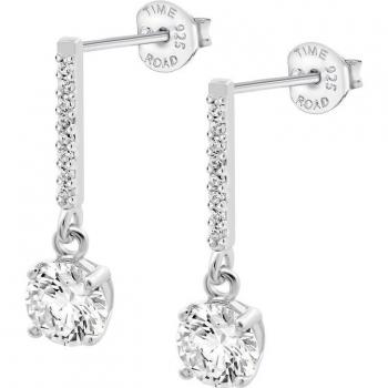 Pendientes Time Road WS03252 de Plata para Mujer con Acabado de Brillo
