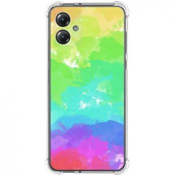 Funda Antigolpes de Silicona Acuarela 03 para Motorola Moto G84 5G