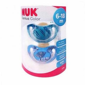 Chupete de Silicona Nuk Genius Talla 2 Pack de 2 Unidades