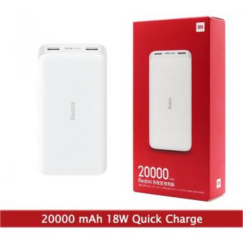 Batería Externa Xiaomi Redmi Original 20000mAh, Cargador Portátil de Carga Rápida 18W