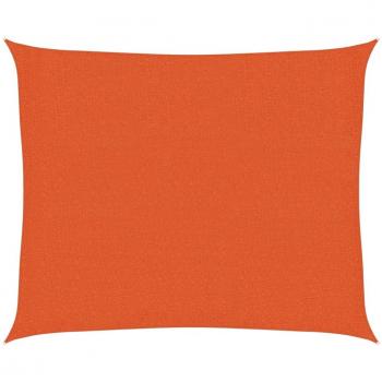 Toldo de vela naranja HDPE 160 g/m² 2,5x3 m