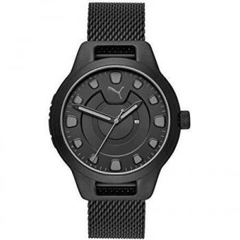 PUMA - Reloj de Cuarzo japonés analógico para Hombre con Correa de Malla de Acero Inoxidable - P5007
