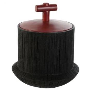 Tibor Home ESPRIT Negro Rojo Resina Oriental 22 x 22 x 25 cm