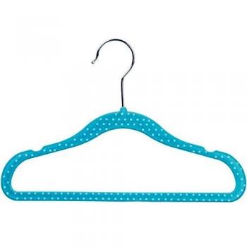 AmazonBasics - Perchas infantiles de terciopelo - Paquete de 30, Azul