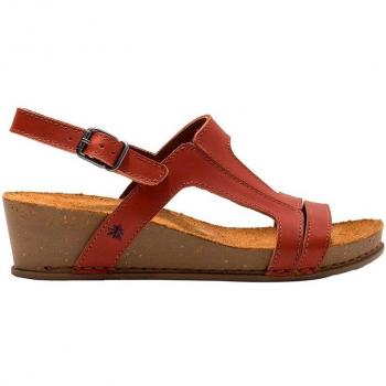 Sandalias de cuña de piel para mujer I Live