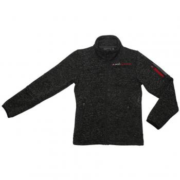 Chaqueta de Forro Polar para Niños Peak Mountain Ecemaillo con Cremallera, Color Negro, Talla 4 Años