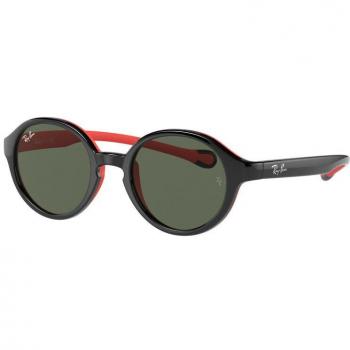 Ray-Ban RJ9075SF Asian Fit 710071 Anteojos de Sol para Niños Negras 46 Lentes