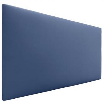 Cabecero Tapizado de Polipiel AQUALINE Liso Azul 95x50cm para Camas de 70/80/90 cm