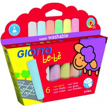 Giotto Be-Bè Súper Tizas Estuche 6 unidades