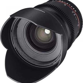 Samyang F1322701101 - Objetivo para vídeo VDSLR para Canon EF