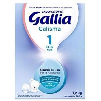 Gallia Calisma 1 - Lait en Poudre 1er Edad de 0 a 6 Meses - 1,2 kg (2 Sachets de 600g)