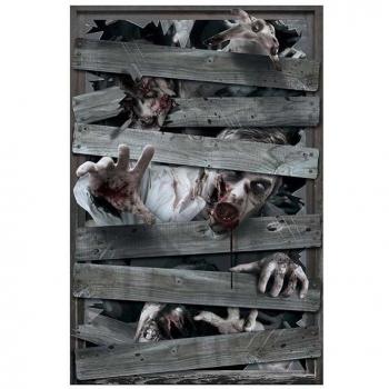 Pegatina de ventana decorativa de Zombies de 80X120 cm