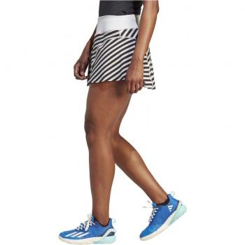 Falda de tenis adidas NYC MATCH Pro para mujeres - Gris Claro/Negro