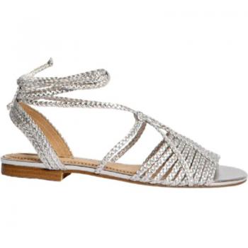 Sandalias de Mujer Corina M4430 Plata Sandalia Plana