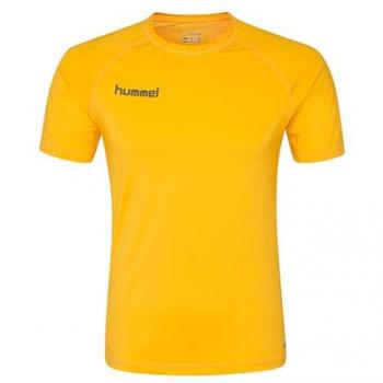 Camiseta de Manga Corta Hummel First Performance para Niños Color Amarillo F5001 12 (152)