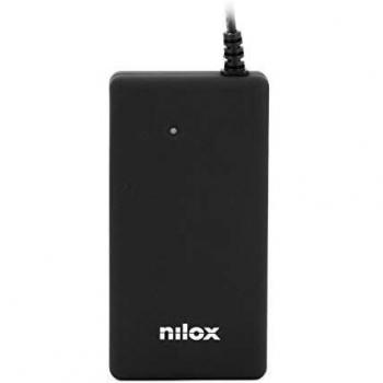 Nilox Cargador Universal automático 70W Slim y 14 Puntas. Portatil, Color Negro