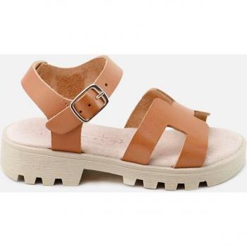 Sandalias de niña Eli 1957 en piel con planta de gel y plataforma Papanas