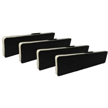 Filtro de carbón activado 4x para campanas extractoras Miele DKF 21, DKF 18, DKF 18-1, DKF 18-2, DKF 20, DKF 20-1
