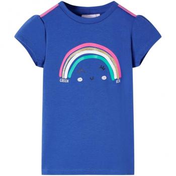 Camiseta infantil azul cobalto 92