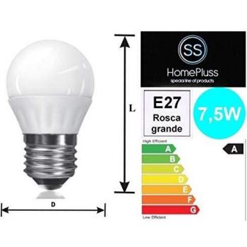 Bombilla led 7.5w equivalente a 60w e27 6000k