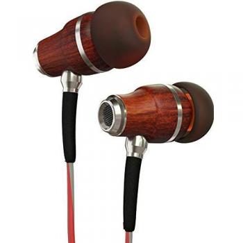 Symphonized NRG Intrauriculares con micro, aislamiento de ruido y control de volumen, madera