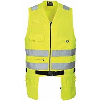 Chaleco Porta Herramientas Xenon Alta Visibilidad ISO 20471 Amarillo Flúor Portwest KS63 XXL