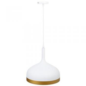 Lámpara de Techo Wanderlust Deco Blanca y Dorada de Metal 30x30x35
