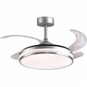 Ventilador de techo Kepler Bel Air 72W aspas retráctiles mando a distancia Ø108 cm