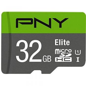 PNY Elite microSDHC card 32GB Class 10 UHS-I U1 100MB/s