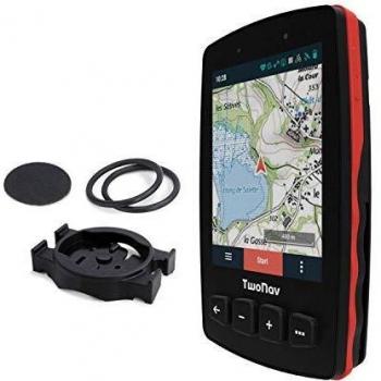 TwoNav - GPS Trail 2 Bike - Bicicleta Cicloturismo MTB / 4 Botones Frontales/Pantalla 3.7 / Autonomía 20 h/Memoria 32 GB/Tarjeta SIM/Mapa topográfico Incluido