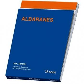 Dohe 50120D - Talonario de albaranes cuarto natural duplicado