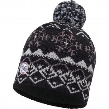Original Buff - Knitted & Polar Hat Solid Unisex Adulto, talla unica, color Vail Black/Black
