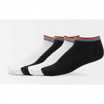 Urban Classics Unisex Rainbow No Show Socks 4-Pack