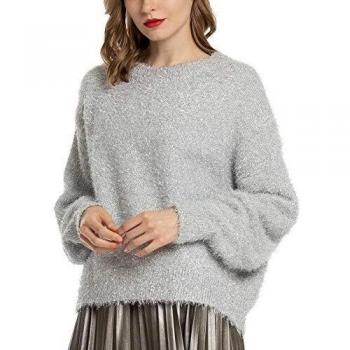 Mujere Navidad Saltadora De Punto Santa Monigote De Nieve Rudolf Reno Impresión Merry Xmas Copo De Nieve Duende Cárdigan Knitwear Larga Manga Cuello Redondo Pullover Suéter