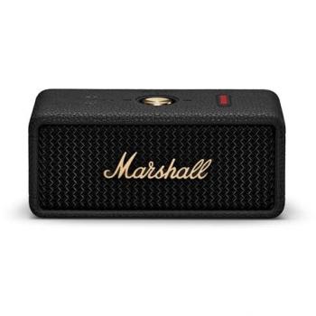 Marshall Emberton III Portable Bluetooth Speaker - Black & Brass, Waterproof, 32+ Hours Playtime