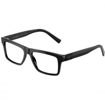 Dolce & Gabbana DG3368F Asian Fit 501 Gafas Recetadas para Hombre Negras