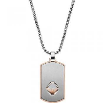 Emporio Armani Hombre acero inoxidable Collar con colgante EGS2634040