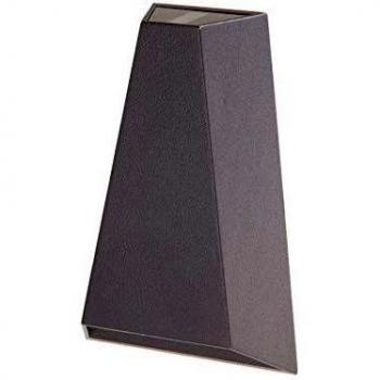 Aplique LED para exteriores Lucande Jendrik de doble haz, moderno, gris, hecho de aluminio