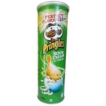 Pringles Sour Cream & Onion Potato Crisps 165g