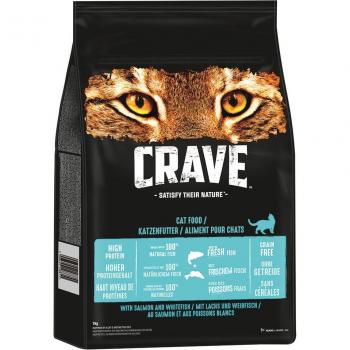 Crave Adult Cat Food with Salmon & White Fish - 7 kg